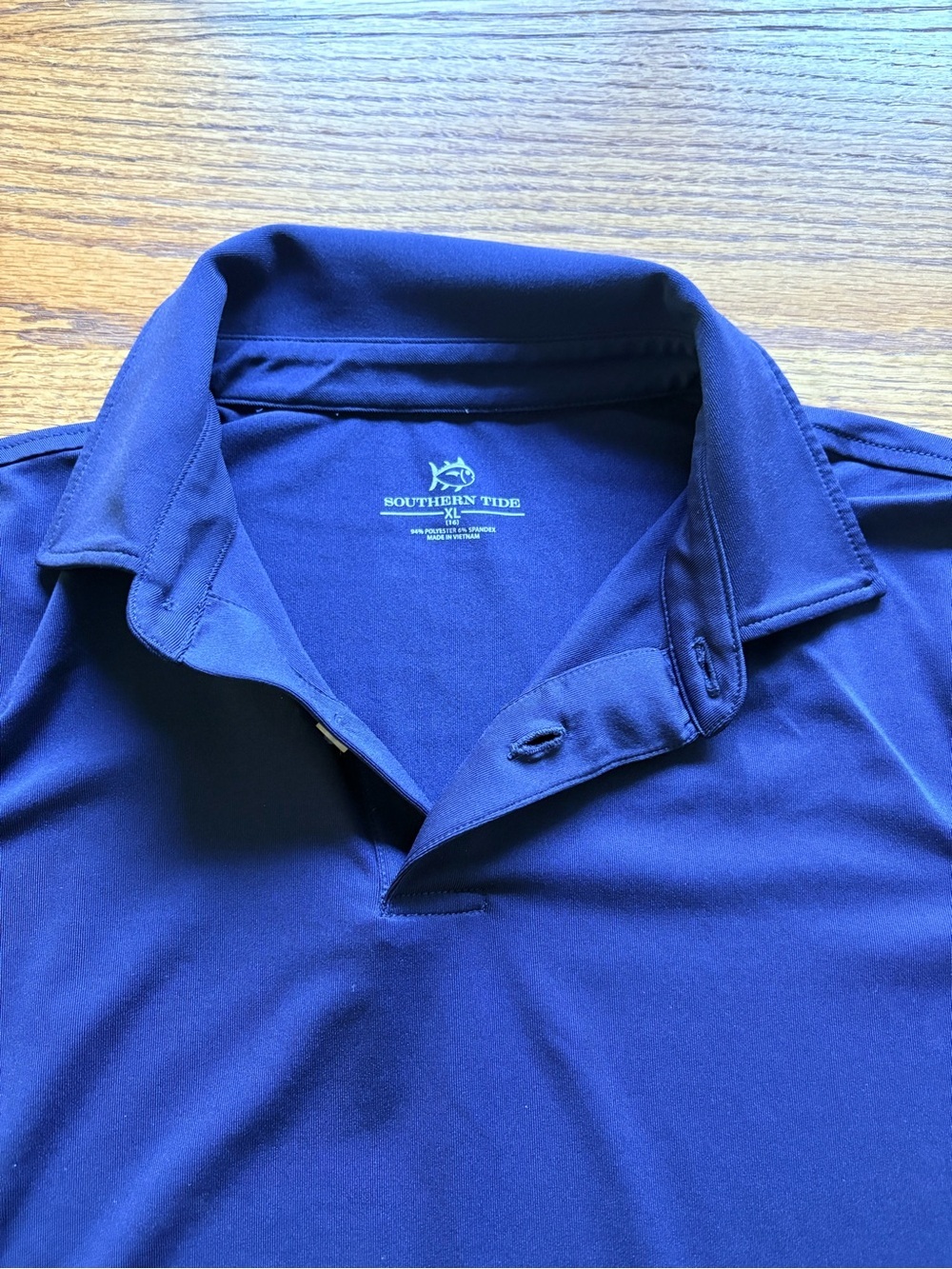 Southern Tide Boys XL (16) Short Sleeve Navy Blue Polo - great condition! - Picture 14 of 16